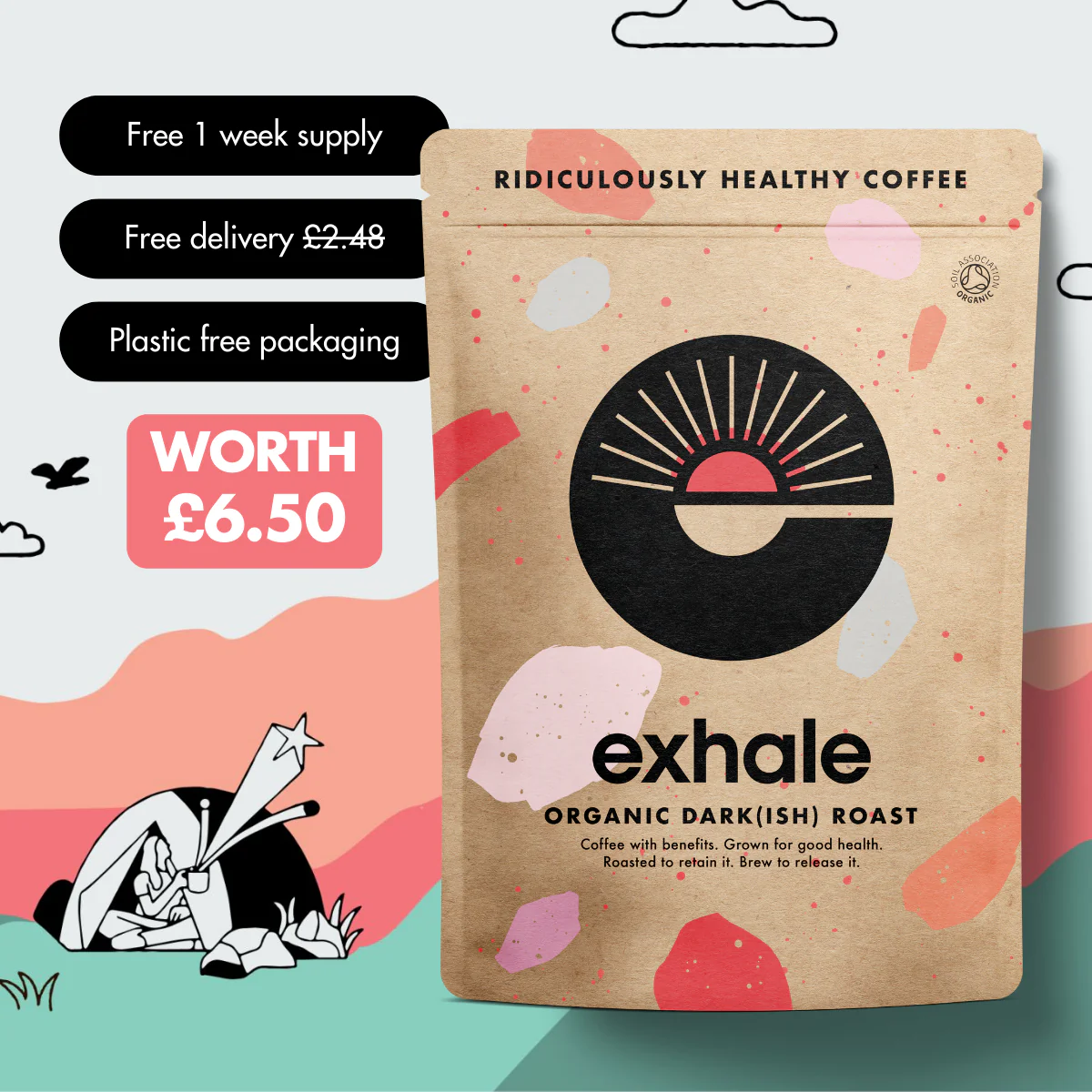 Free Trial of Exhale Healthy Coffee (+ free shipping)
